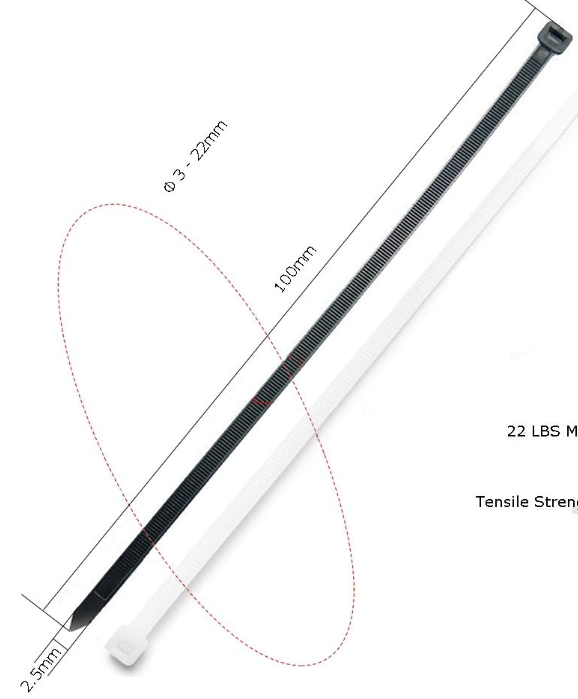 Kabelbinder 7,6x556mm UV schwarz