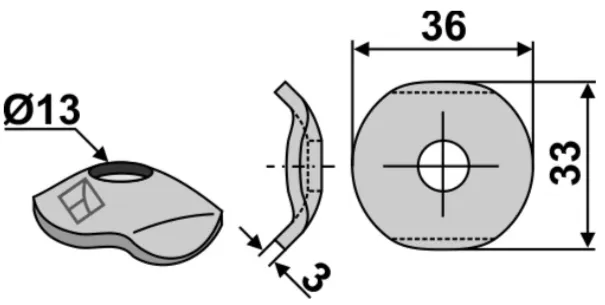 Fixierscheibe Striegel