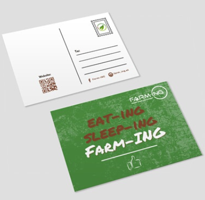 [17-140] Postkarten, DIN A6, Farm-ING, Deutsch