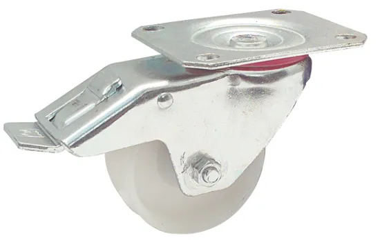 Lenkrolle Polyamid-Rad 100x35mm 200kg (100x85 auf 80x60) Bremse
