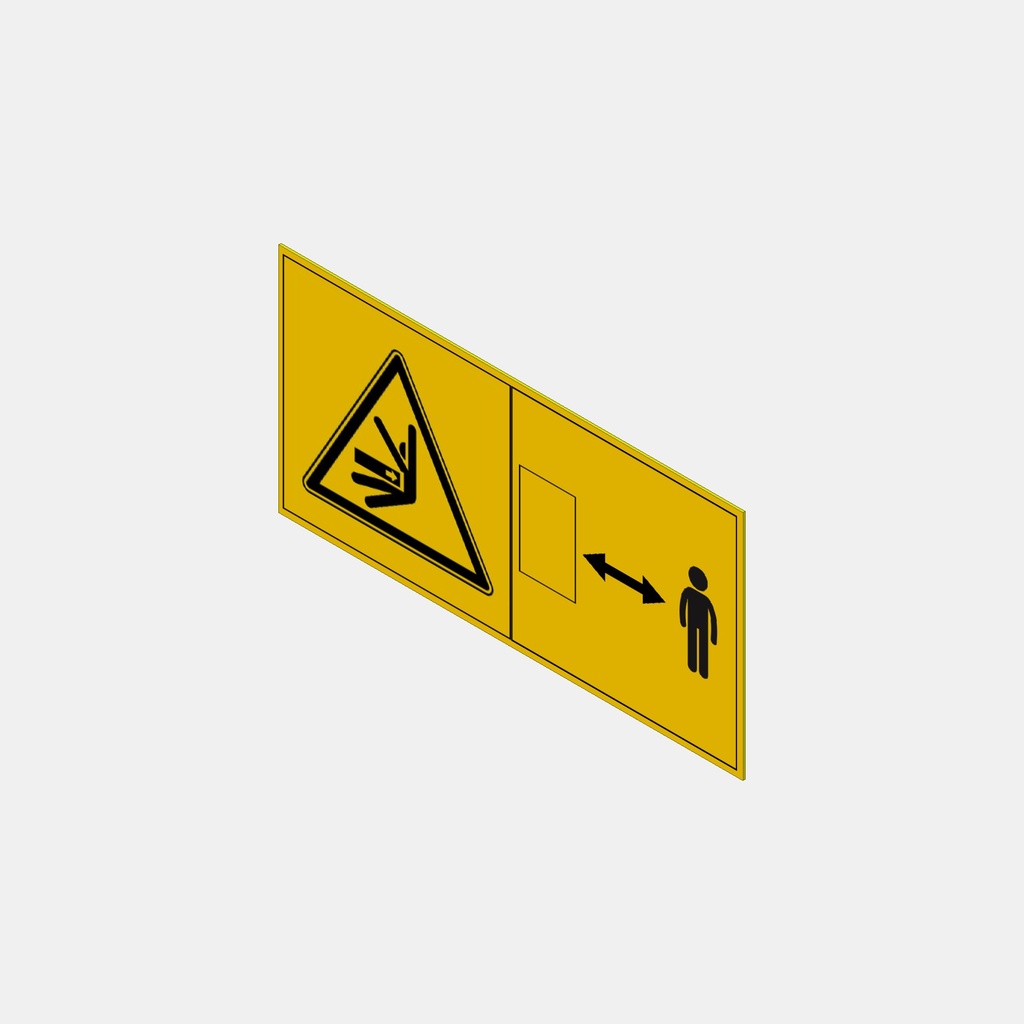 Aufkleber Sicherheit Verschub 50x95