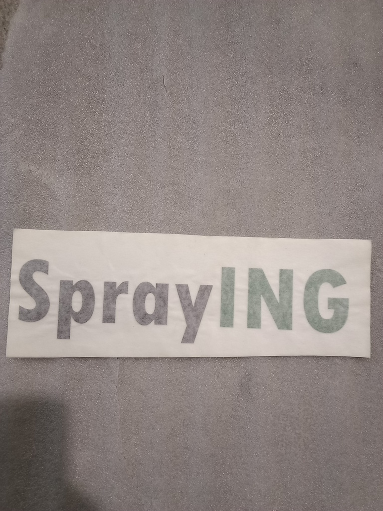 Aufkleber SprayING 