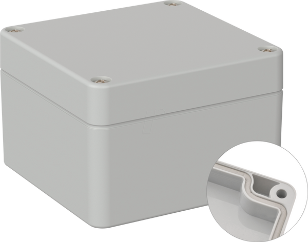 Verteilerbox 82x80x55 lichtgrau