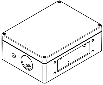 Verteilerbox 200x150x75 lichtgrau Stromverteilerbox SpotSprayer gefräst