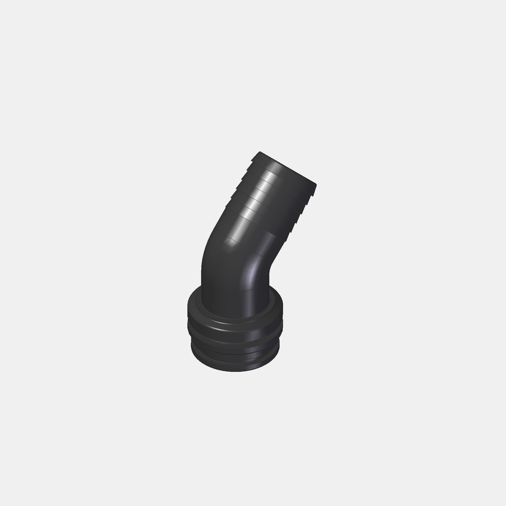 Schlauchanschluss 45° T6M 40mm