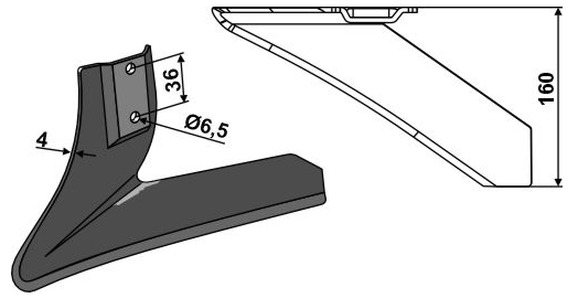 Winkelmesser 160mm links