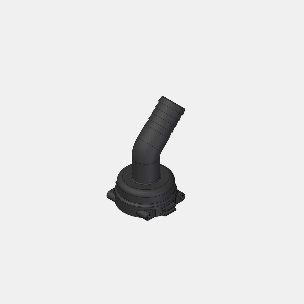 Schlauchanschluss 45° T5F 25mm