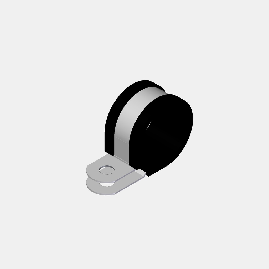 Rohrschelle gummiert 40mm (15xØ10,5mm)