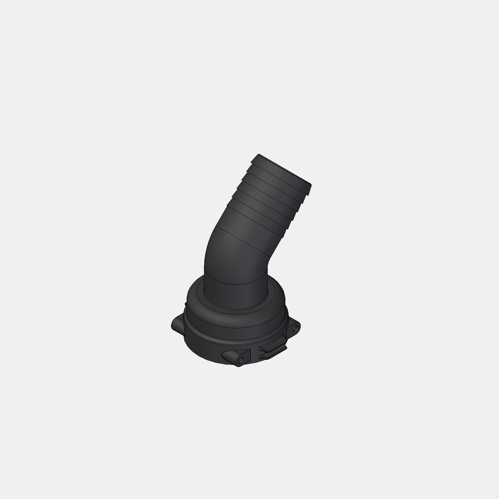 Schlauchanschluss 45° T6F 40mm