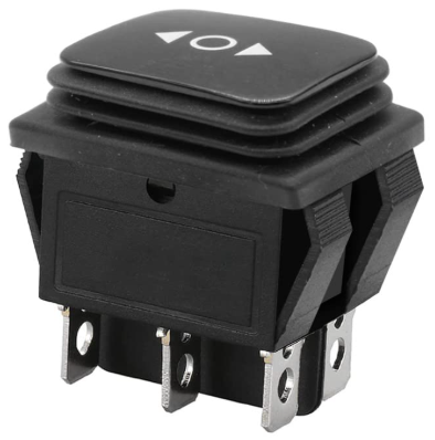 Wippschalter 12V DC 10A Ein-Aus-Ein 6-Pin (DPDT Schaltermit Kabel)
