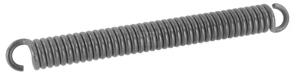 Zugfeder 10,5x50x500mm 180° für Deichsel