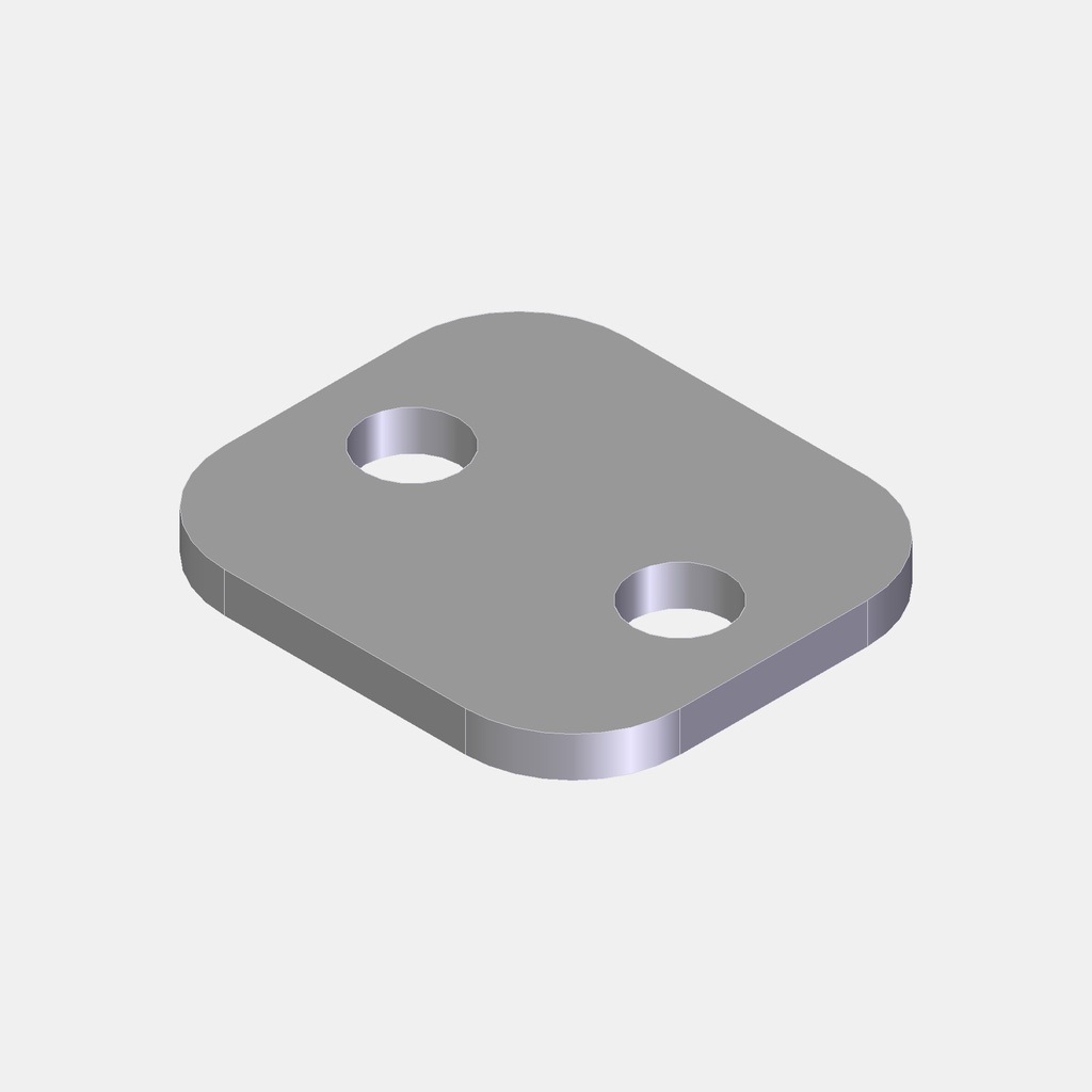 Deckplatte Einzelschelle standard 112a