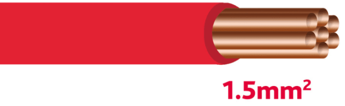 Einzeladerleitung 1,5mm² rot