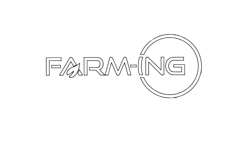 Aufkleber Logo Farm-ING 175x72 weiß